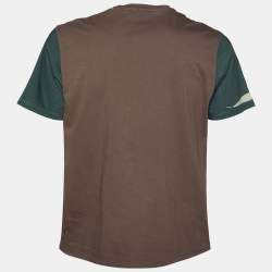Pre Owned Etro Multicolor Scenic Print Cotton Crew Neck T-Shirt L