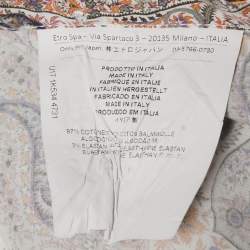 Pre Owned Etro Multicolor Print Cotton Button Front Full Sleeve Shirt XXL