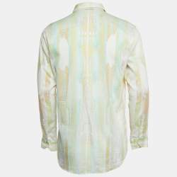 Etro Multicolor Print Cotton Button Front Full Sleeve Shirt M