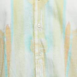 Etro Multicolor Print Cotton Button Front Full Sleeve Shirt M