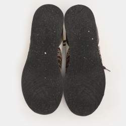 Pre Owned Etro Multicolor Fabric and Leather Low Top Sneakers Size 42