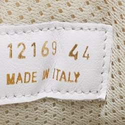 Pre Owned Etro White/Beige Leather and Suede Low Top Sneakers Size 44