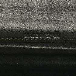 Pre Owned Faure Le Page Black Coated Canvas Bifold Long Wallet