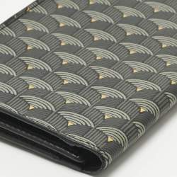 Pre Owned Faure Le Page Black Coated Canvas Bifold Long Wallet