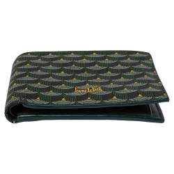 Faure Le Page Green Coated Canvas Bifold Wallet