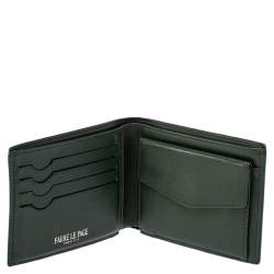 Faure Le Page Green Coated Canvas Bifold Wallet at 1stDibs  faure le page  wallet, faure le page cigar case, faure le page card case