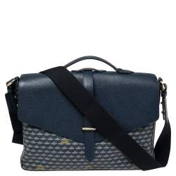 Leather satchel Fauré Le Page Blue in Leather - 34364131