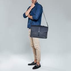 Faure Le Page Black/Grey Canvas and Leather Express 36 Bag فور لو باج
