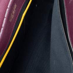 Faure Le Page Burgundy Coated Canvas And Leather Express 36 Messenger Bag