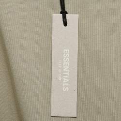 Fear of God Essentials Printed Green Oversized T-Shirt L