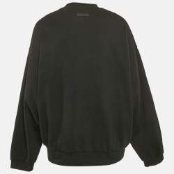 Fear of God Essentials Logo Print Crew Neck Sweatshirt L