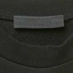 Fear of God Essentials Logo Print Crew Neck Sweatshirt L