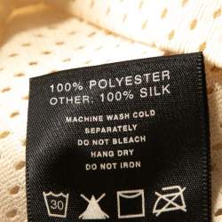 Fear of God Fifth Collection Cream Perforated Knit Oversized T Shirt S 