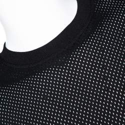 Fear of God Fifth Collection Black Perforated Knit Oversized T Shirt S 