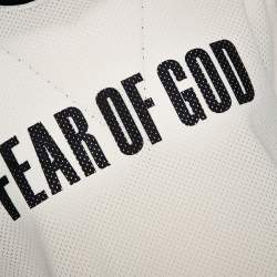 Fear of God Fifth Collection Cream Motocross Mesh Long Sleeve T Shirt S 