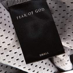 Fear of God Fifth Collection Grey Perforated Knit Long Sleeve T Shirt S