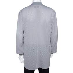 Fear of God Fifth Collection Grey Perforated Knit Long Sleeve T Shirt S