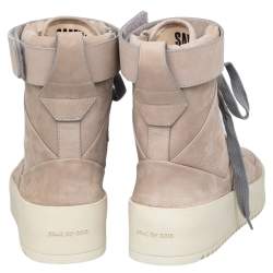 Fear Of God Beige Nubuck Leather Military High Top Sneakers Size 41