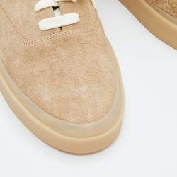 Fear of God Beige Suede Low Top Platform Sneakers Size 44