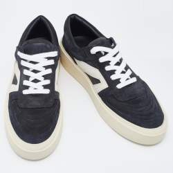 Fear of God Black Suede Low Top Platform Sneakers Size 44