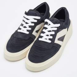 Fear of God Black Suede Low Top Platform Sneakers Size 44