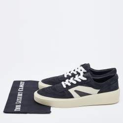 Fear of God Black Suede Low Top Platform Sneakers Size 44