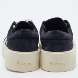 Fear of God Black Suede Low Top Platform Sneakers Size 44