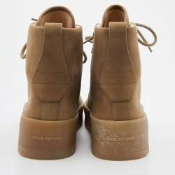 Fear Of God Beige Nubuck Leather High Top Sneakers Size 44