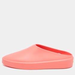 Fear of God Orange Rubber Flat Mules Size 45