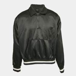 Fear of God Black Nylon Logo Patchwork Jacket M