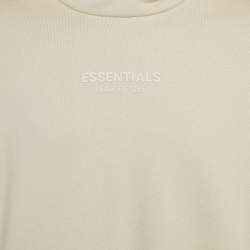 Fear of God Essentials Logo Print Cotton Hoodie XL