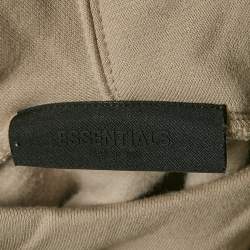 Fear of God Essentials Logo Print Cotton Hoodie XL