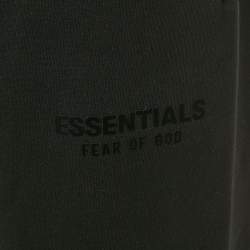 Fear of God Essentials Black Cotton Knit Trackpants M