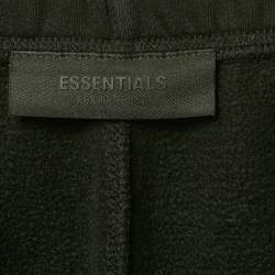 Fear of God Essentials Black Cotton Knit Trackpants S