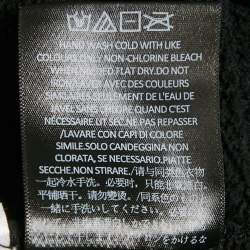 Pre Owned Fear of God Essentials Black Embroidered Cotton Zip-Up Sweatshirt XL