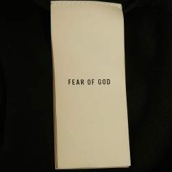 Pre Owned Fear of God Black Jersey Oversized T-Shirt L