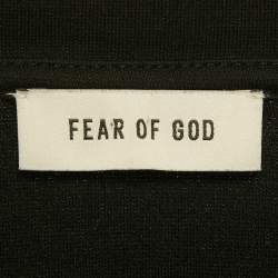 Pre Owned Fear of God Black Jersey Oversized T-Shirt L