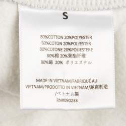 Pre Owned Essentials Fear of God Grey Logo Patch Cotton Sweatpants S