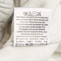 Pre Owned Essentials Fear of God Grey Logo Patch Cotton Sweatpants S