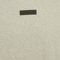 مملوكة مسبقًا هودي قطن برقعة شعار فير أوف غود أساسيات رمادي مقاس صغير (سمول)