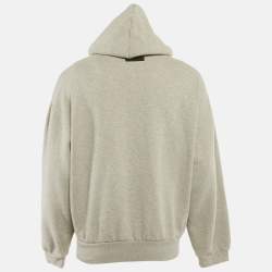 مملوكة مسبقًا هودي قطن برقعة شعار فير أوف غود أساسيات رمادي مقاس صغير (سمول)