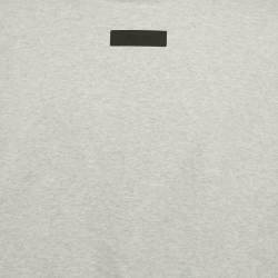 مملوكة مسبقًا هودي قطن برقعة شعار فير أوف غود أساسيات رمادي مقاس صغير (سمول)