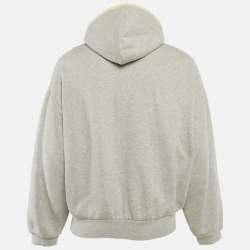 مملوكة مسبقًا هودي قطن برقعة شعار فير أوف غود أساسيات رمادي مقاس صغير (سمول)