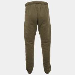 Pre Owned Fear of God Brown Khaki Green Cotton Sweatpants XL
