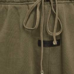 Pre Owned Fear of God Brown Khaki Green Cotton Sweatpants XL