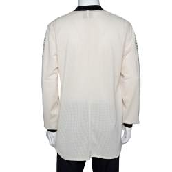 Fear of God Fifth Collection Cream Motocross Mesh Long Sleeve T Shirt M