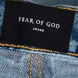 Pre Owned Fear of God Fifth Collection Indigo Medium Wash Denim Selvedge Jeans M