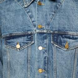 Fear Of God Fifth Collection Indigo Denim Hooded Trucker Jacket M