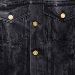 Fear Of God Black Acid Washed Denim Trucker Jacket M
