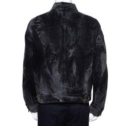 Fear Of God Black Acid Washed Denim Trucker Jacket M